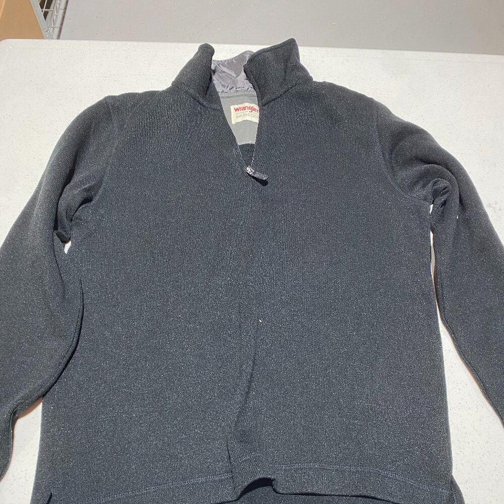 🏷️ Wrangler Zip-Up Quarterzip – Black – Small – Men’s/Boys – New!